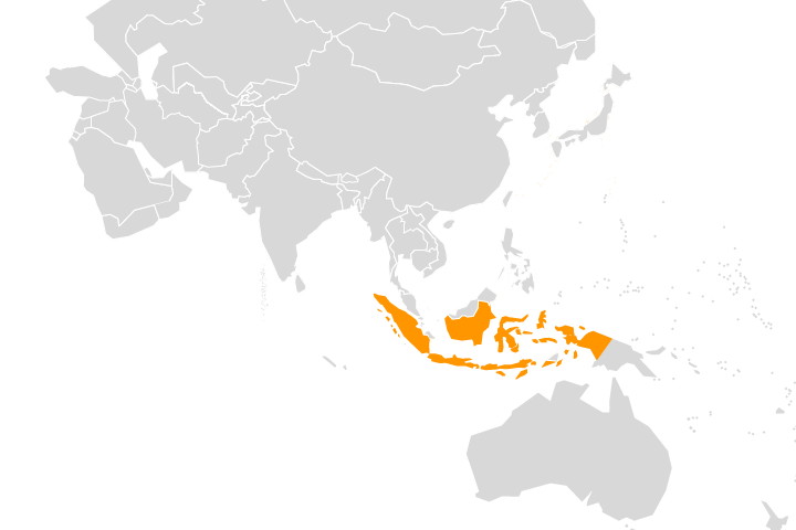Mapa - Indonezja